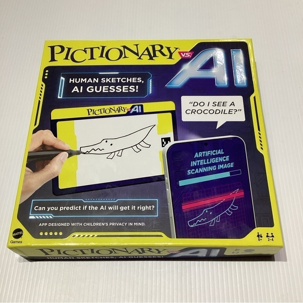 Pictionary VS AI, Family Board Game for Kids and Adults Mattel Games Brand NIB